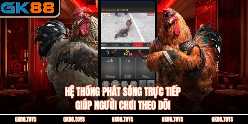 Hệ thống phát sóng trực tiếp giúp người chơi theo dõi